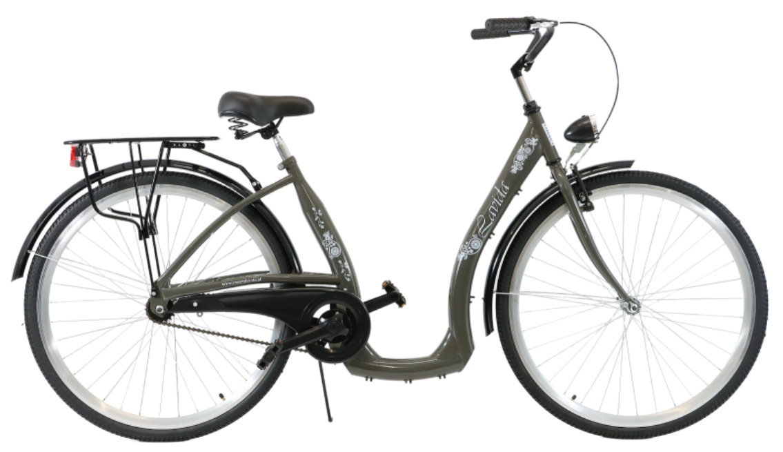 Lavida Dámsky retro bicykel Nízky rám 1-prevodový [M] Sivá 28&quot; 18&quot; 2023