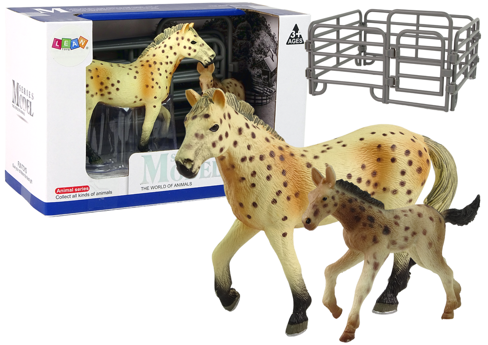 Lean Toys Sada figúrok – Koníky s bodkami