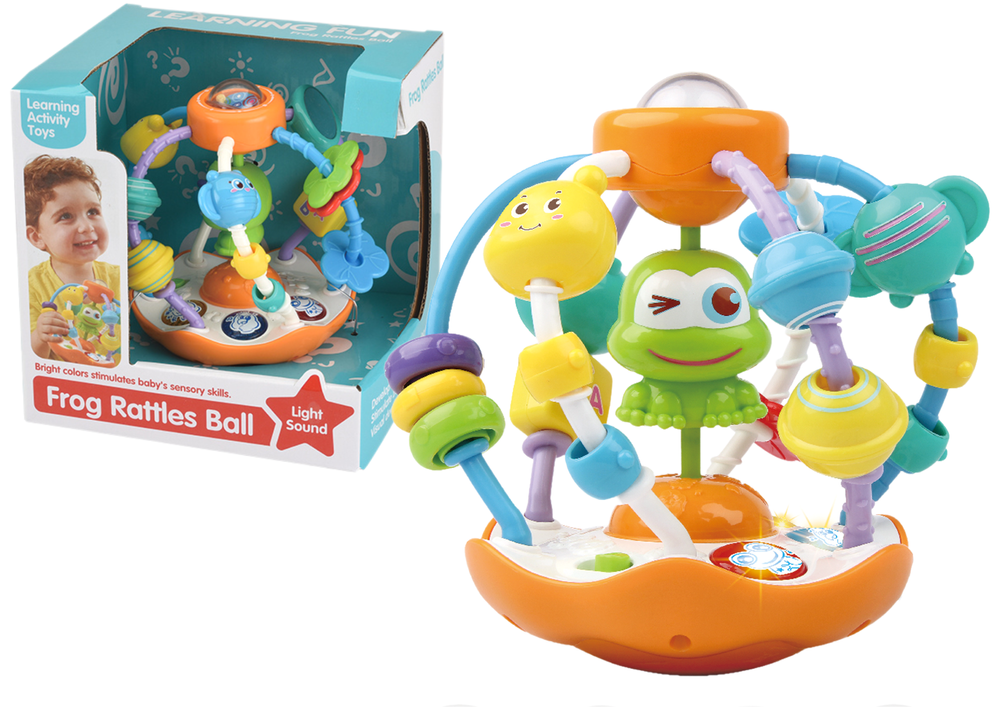 Lean Toys Interaktívna loptička so žabkou