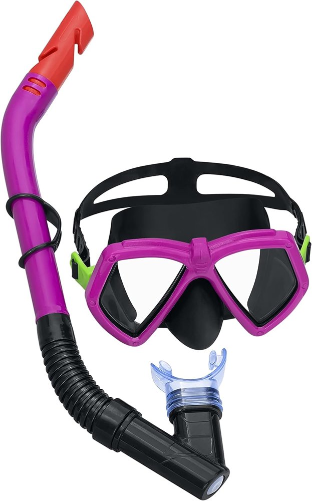 Lean Toys Potápačská sada masky so šnorchlom 24070 ružová