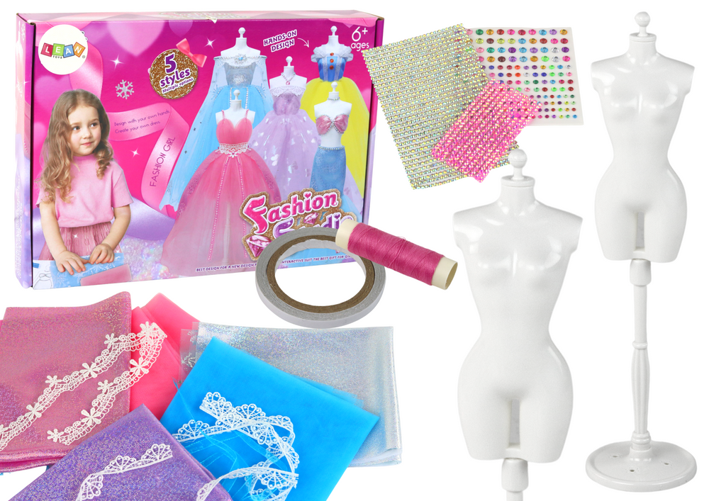 Lean Toys Kreatívna súprava na výrobu šiat pre bábiky