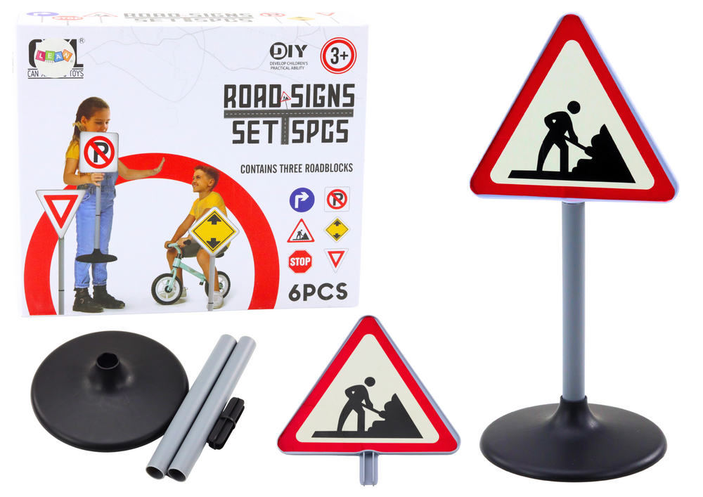 LEAN TOYS Veľké dopravné značky 70 cm