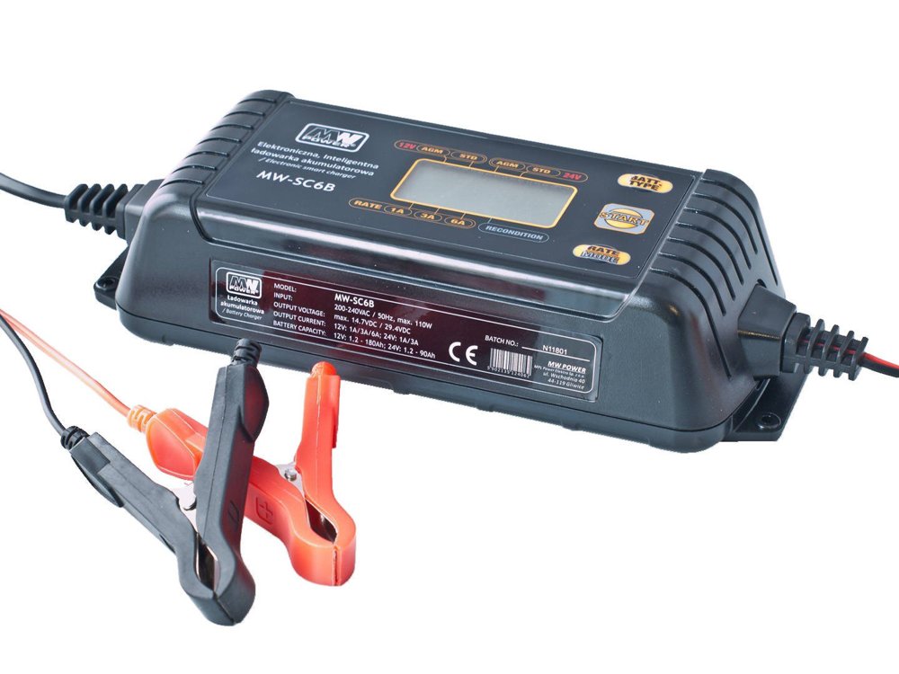 LEAN TOYS Automatická nabíjačka batérií 12V / 24V MW-SC6B