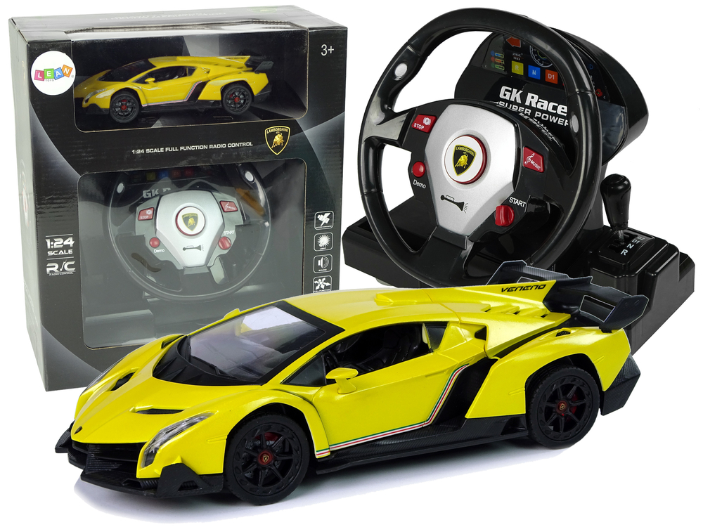 LEAN TOYS Lamborghini Veneno 1:24 RC - žlté