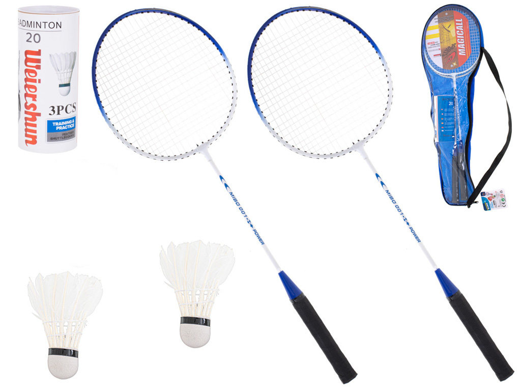 Badmintonové rakety + puzdro na raketky