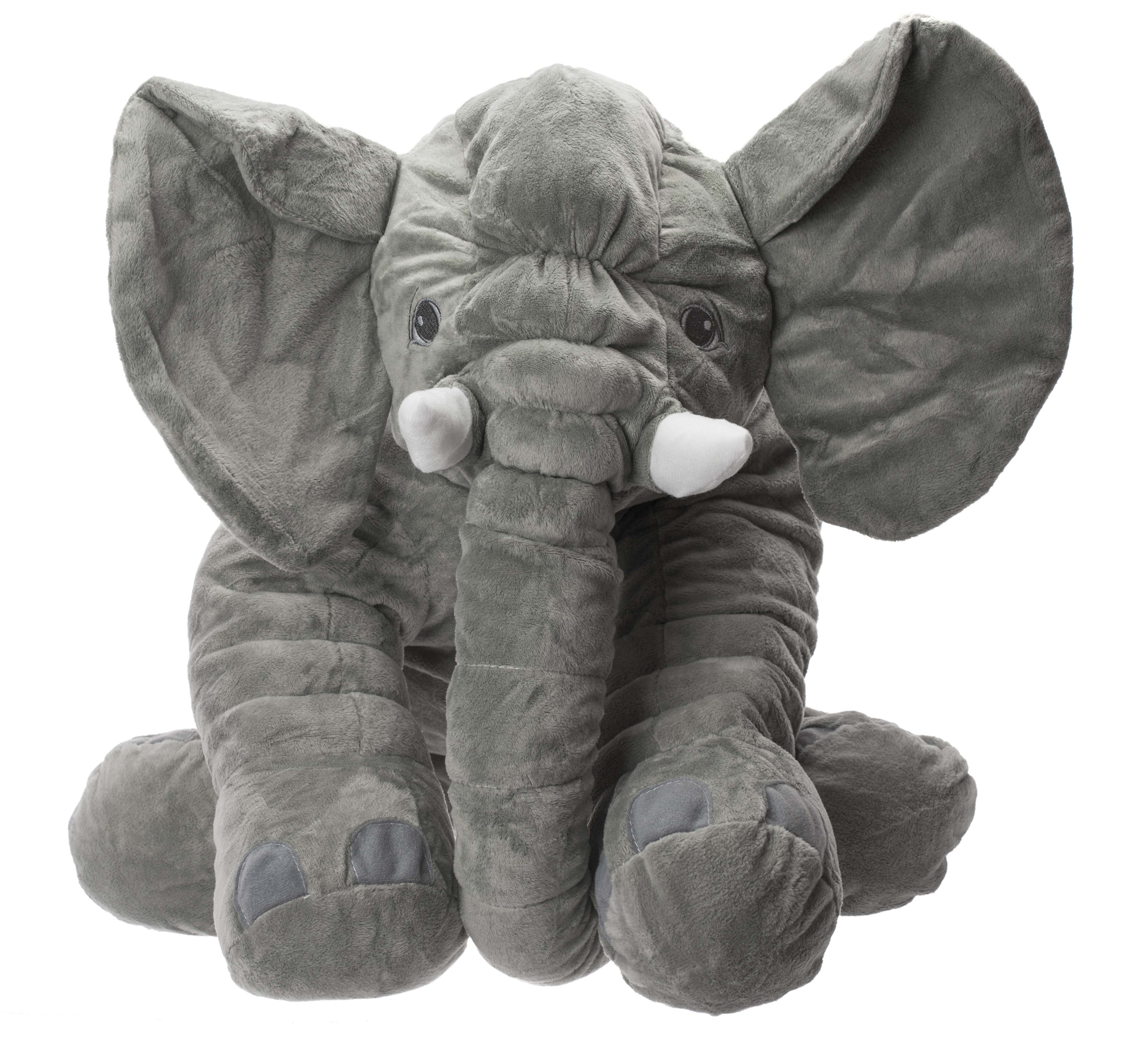 IKO Plyšový maskot slon sivý veľký 60cm