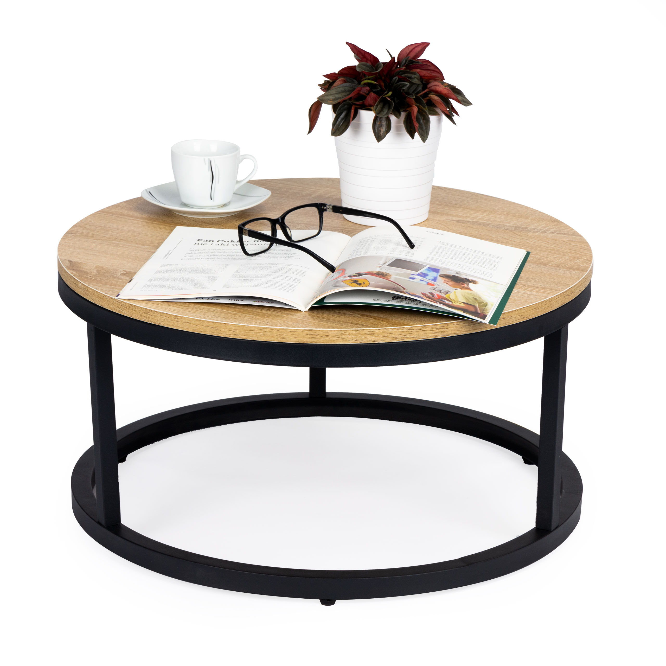 ModernHome Okrúhly konferenčný stolík - 60 cm