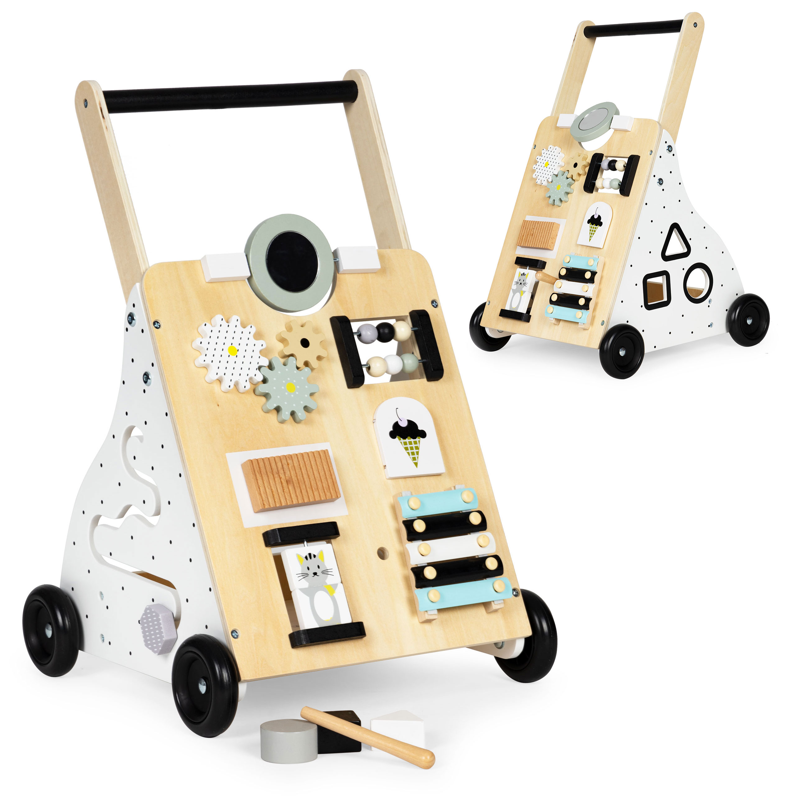 EcoToys Drevené vzdelávacie chodítko