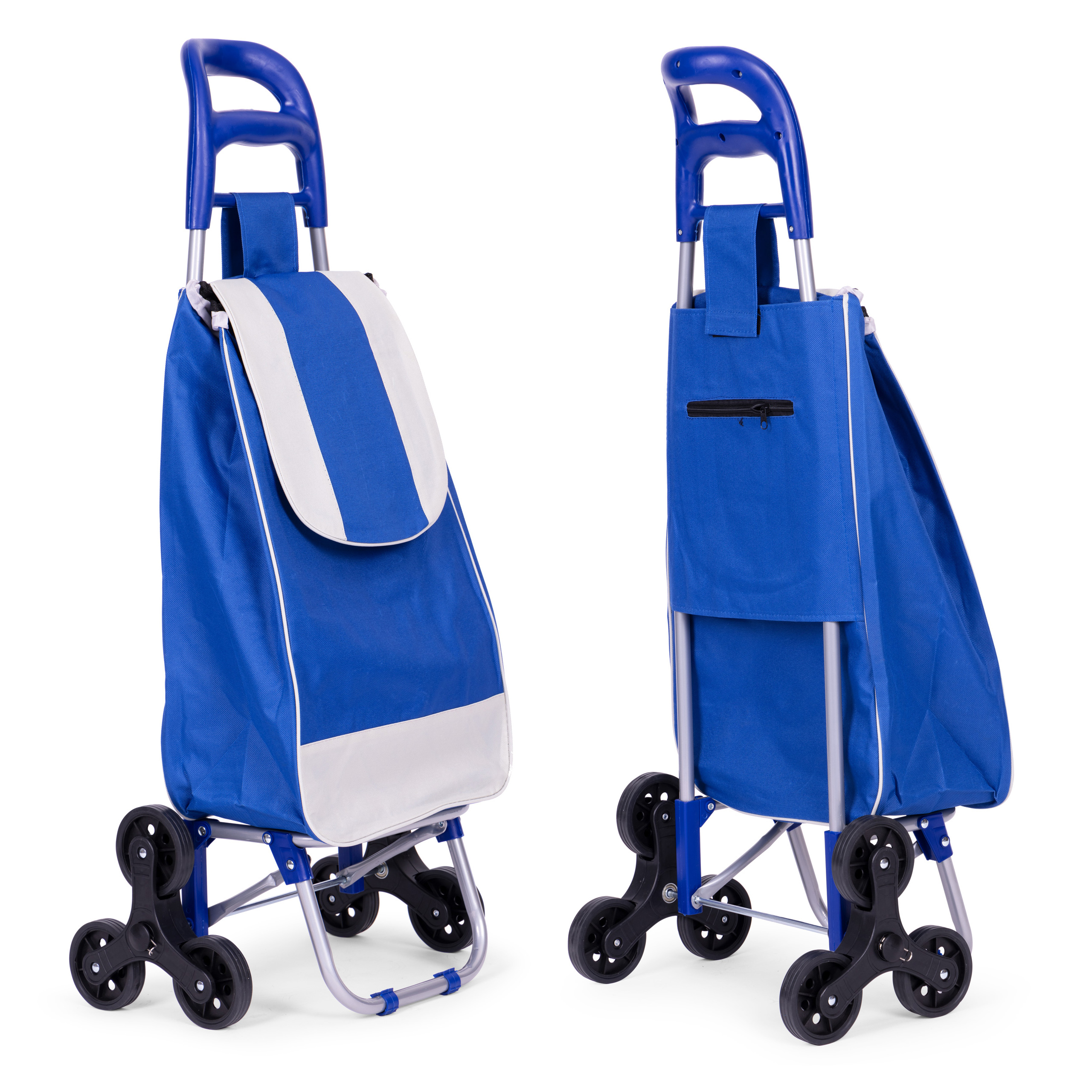 ModernHome Nákupná taška na 6 kolieskach - 25l taška modrá